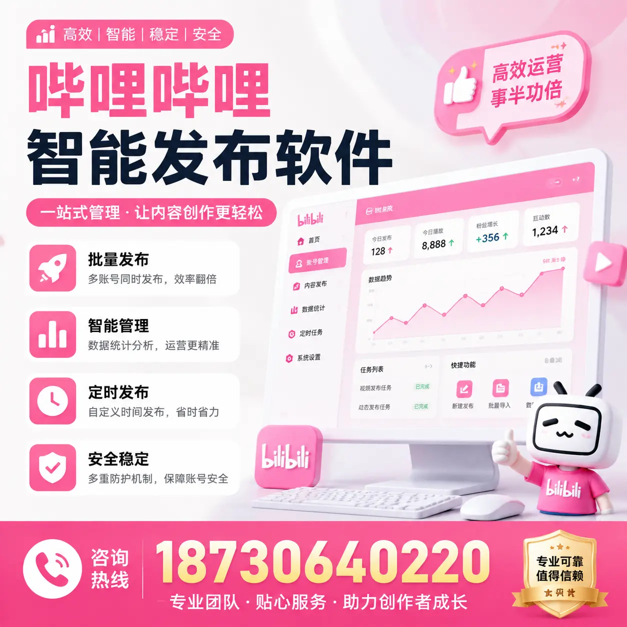 如何评估哔哩哔哩智能发布软件的ROI?防城港 企业必读